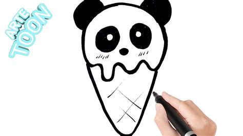 Fácil Como Dibujar Un Helado Panda Kawaii Paso A Paso