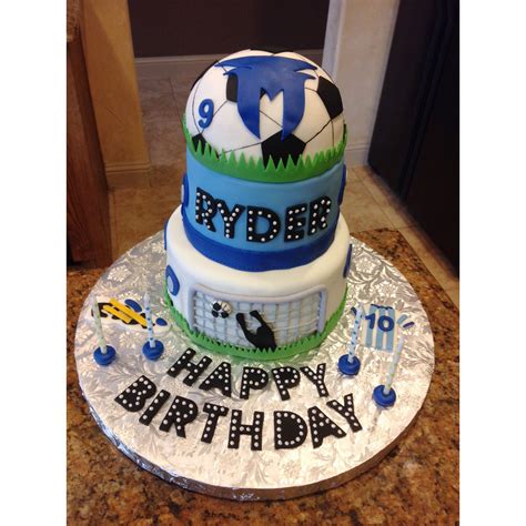 Messi Themed Soccer Cake Birthday Cake Soccer Cake Cake Birthday