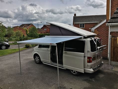 How To Fit A Fiamma F45s Wind Out Awning To A T5 Transporter With Pop