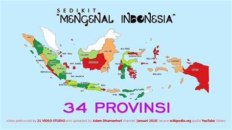 Peta Indonesia 34 Provinsi Sedikit Mengenal Indonesia 34 Provinsi Riset