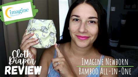 Imagine Newborn Bamboo All In One Cloth Diaper Review Youtube
