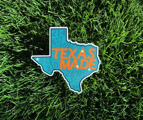 Texas Made State Sticker Etsy