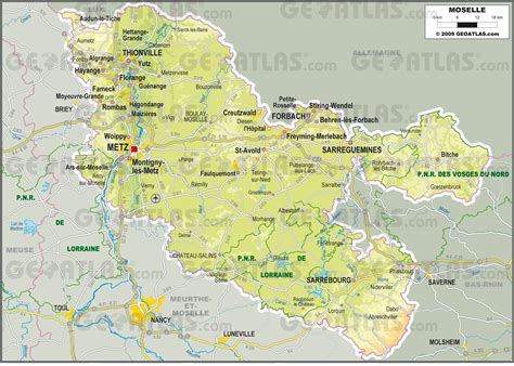 Carte De La Moselle Moselle Carte Du Département 57 Villes Tourisme