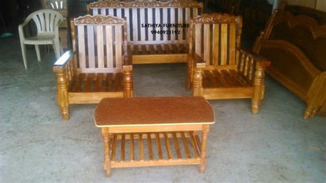 Solid wood outdoor sofa set. Brown Teak Wood Sofa Set, Rs 26000 /set Subashree ...