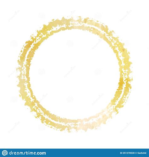 Abstract Yellow Circle Textured Vector Background Stock Vector