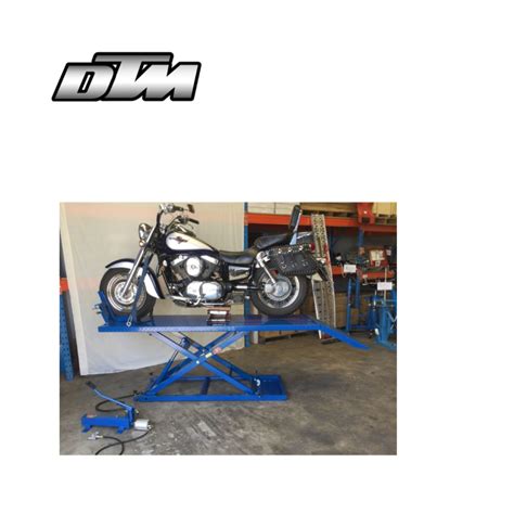 Motorcycle Lift Bench Airhydraulic 680kg 2200mm Long Dtm Trading