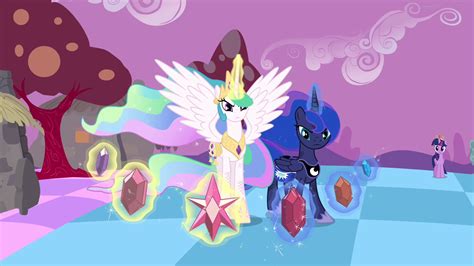 Luna And Celestia With The Elements Of Harmony Princess Luna Of Mlp