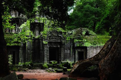 900 Year Old Jungle Temple Ta Promh Cambodia Jungle Temple Temple