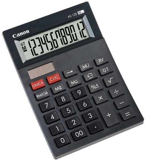 Canon As 120 Mini Calculator Black At Reichelt Elektronik