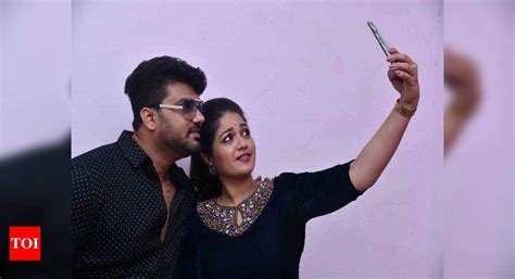 When Meghana Raj And Srujan Lokesh Took A Selfie Kannada Movie News Times Of India
