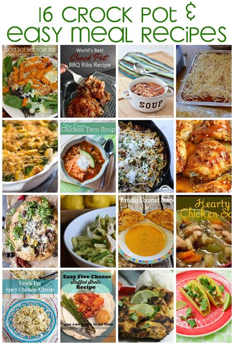 Pieces by Polly: 16 Crock Pot & Easy Meal Recipes and the ...