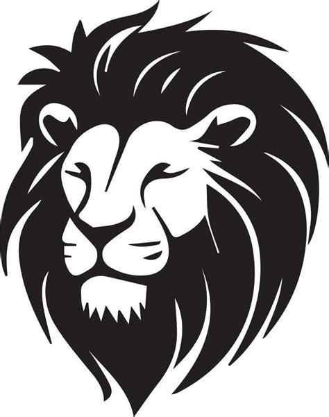Black And White Lion Logo Lion Sticker Lion Tattoo 21188162 Vector