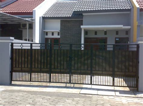 Tampilan pagar tampak selaras dengan bangunan rumah minimalis. Jual Pagar minimalis di lapak MILLS GALERY millsgalery