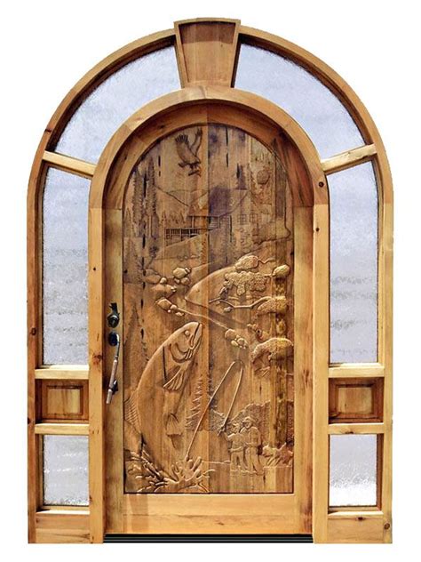 Custom wooden garage doors ,custom wood carriage doors. Custom Doors | Carved Wood Front Entry Doors | Fishing ...