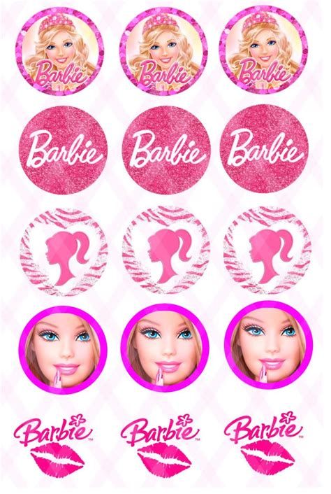 24 X Barbie Edible Rice Fairy Paper Cupcake Cake Toppers E50