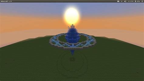 Water Crystal And Rune Circle Minecraft Project