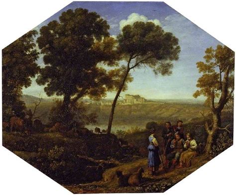 The Athenaeum Pastoral Landscape With Lake Albano And Castel Gandolfo