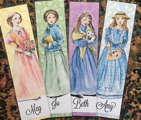 Little Woman Individual Bookmarks Meg Jo Beth Or Amy Etsy In 2022