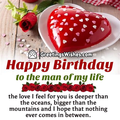 romantic happy birthday wishes for him