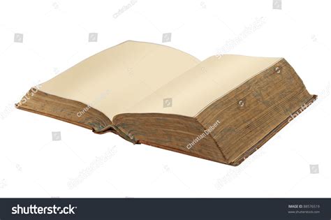 Antique Leather Open Book Two Blank Stock Photo 88576519 Shutterstock