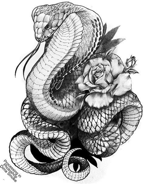 Undefined Königskobra Tattoo Cobra Tattoo Tatoo Art Snake Tattoo