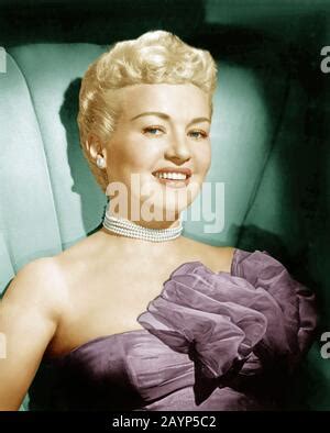 Betty Grable American Film Actress And Dancer About Partly Recreating Her