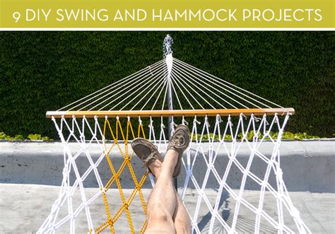 9 Diy Outdoor Swing And Hammock Projects Diy Hammock Diy Outdoor