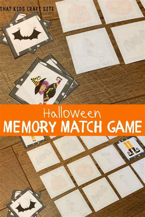 Halloween Matching Game Printable That Kids Craft Site