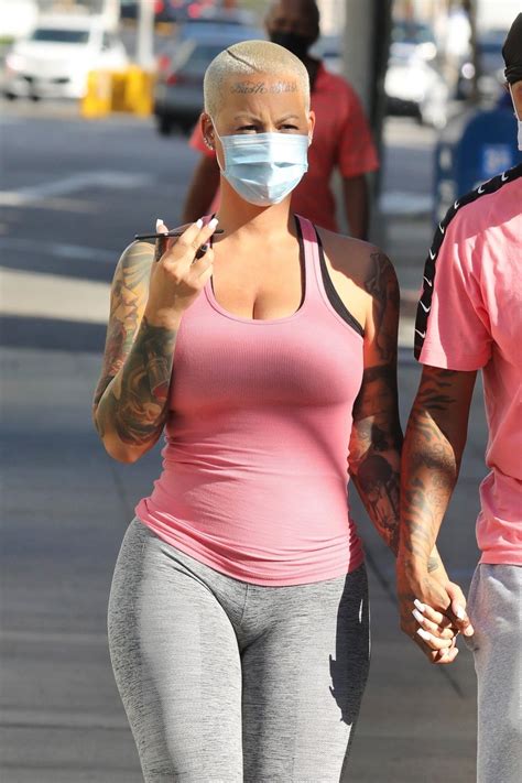 Amber rose is an american model, actress, recording artist, and socialite. AMBER ROSE Heading to a Gym in West Hollywood 11/04/2020 ...