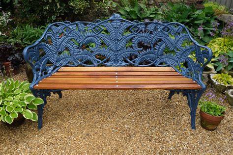 Royal Navy Paint On This Fern And Blackberry Bench Garden Bench Cast