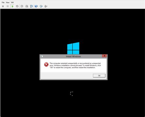 UCS Director Provisioning Fails The Computer Restarted Unexpectedly Message Shows In VMWare
