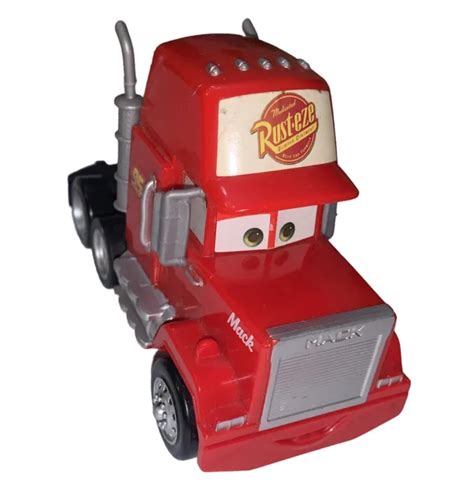 Disney Pixar Cars Red 95 Rusteze Truck Hauler Cab Only Toy Die Cast