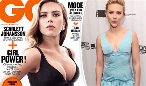 Scarlett Johanssons Ample Assets Spill Out Of Boob Baring Dress On