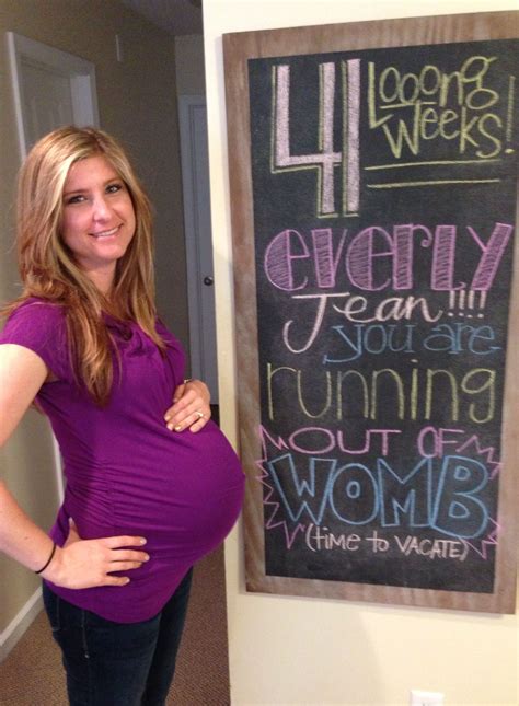 41 Weeks Chalkboard 41 Weeks Pregnant Pregnant Belly Huge Pregnant