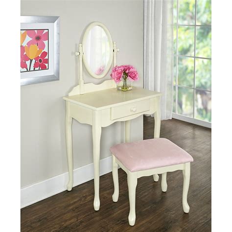 You could do the reverse. White & Pink Vanity Set | Pink bedroom decor, Pink vanity ...