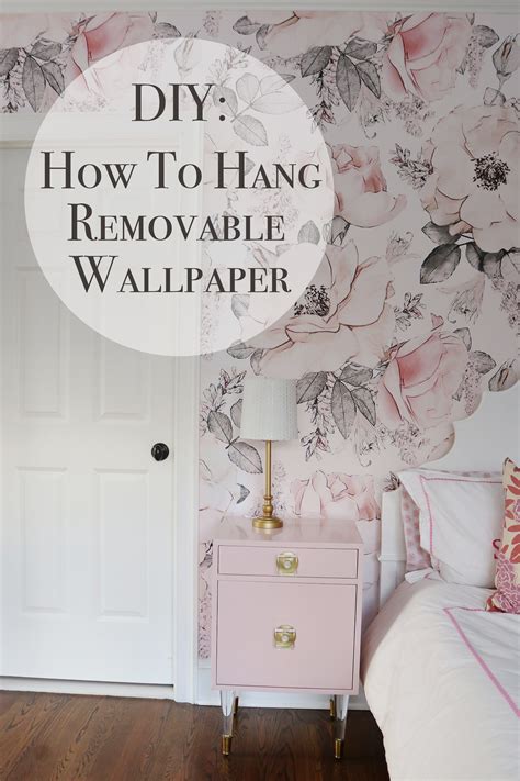 Diy How To Hang Removable Wallpaper Diy Wallpaper Ideas Removable