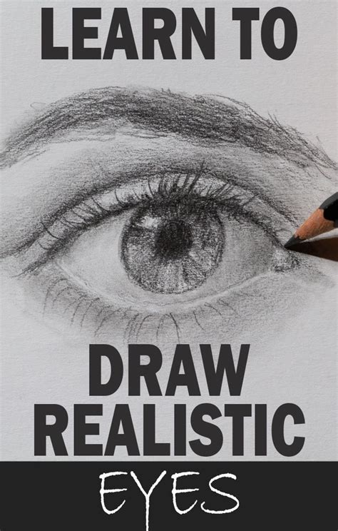 An Eye With The Words Learn To Draw Realistic Eyes