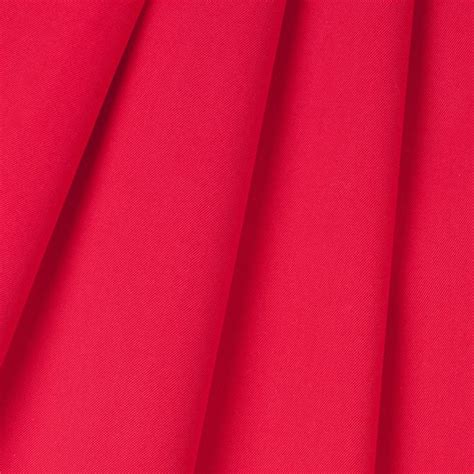 Cherry Red Stretch Cotton Twill Web Archived