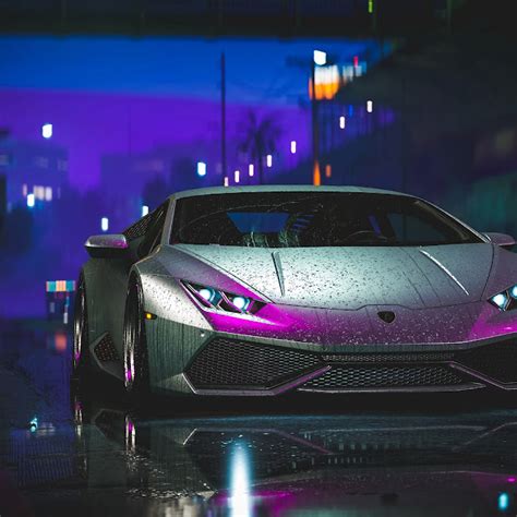 Lamborghini Aventador In The Rain Free Wallpapers For Apple Iphone