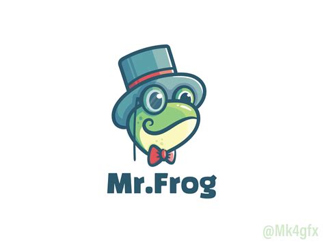 Gentleman Frog Logo For Sale By Mk4gfx On Dribbble