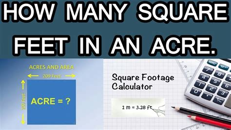 Many other converters available for free. How Many Square Feet in an Acre - YouTube