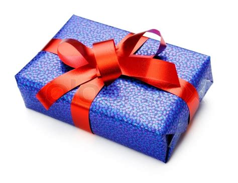 Our wide range of slot gift boxes with changeable ribbon offer all the same advantages and benefits of high quality and convenience as fixed ribbon gift boxes but now with the added versatility of changing the ribbon color to create an even greater degree of customization. Blue gift box with red bow isolated on white | Stock Photo ...