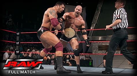 Wwe Goldberg Vs Batista First And Last Time Ever Youtube