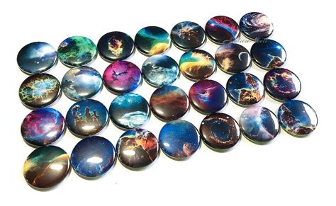 Outer Space Magnet 1 1 25 Button Magnet Space Etsy