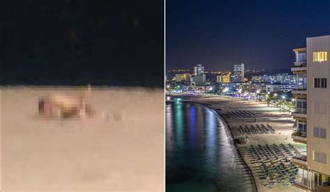 Couple Go Viral After Being Caught Having Sex On Spotlit Magaluf Beach