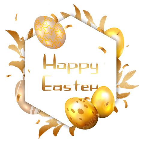 Golden Easter Egg Png Transparent Easter Golden Egg Border Blessing