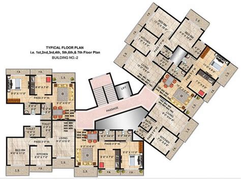 1 2 Bhk Cluster Plan Image Panvelkar Group Twin Towers For Sale At