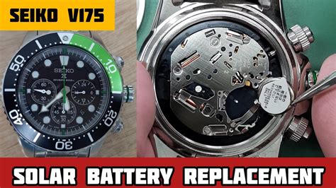 How To Change SEIKO V175 SOLAR Battery SolimBD Reloj Seiko AIR