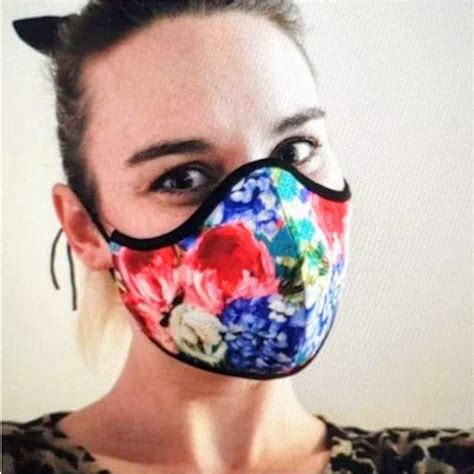 Designer Face Mask 4x Layers Fitted Reusable Filter Nose Etsy
