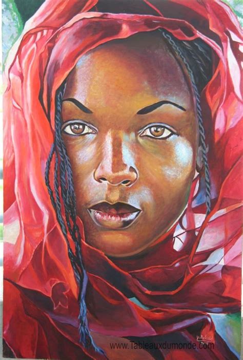 Portrait de femme africaine, peinture à l'huile original empâtement, fille d'afrique, portrait de femme de l'expressionnisme abstrait, portrait de visage de femme noire, art. Bèlè | Gwoka, Dance, Drumming, Traditional culture, Creole ...
